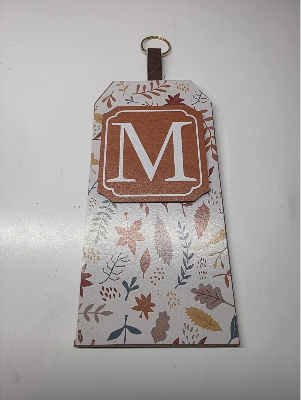 Monogrammed "M" Wooden Hanging Decor, Door Hanger/Wall Hanging